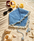 Baby Blue Crochet Bandana