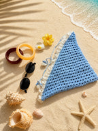 Baby Blue Crochet Bandana