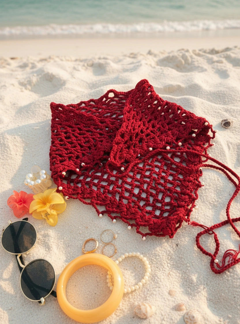 Cherry Crochet Bandana