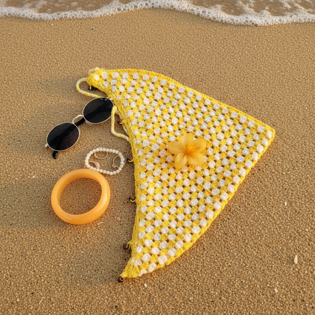 Sunbeam Crochet Bandana