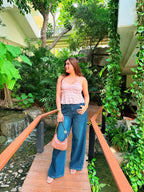 Deep Indigo Wide-Leg Denim