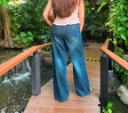 Deep Indigo Wide-Leg Denim