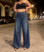 Moonlit Rhinestone Denim
