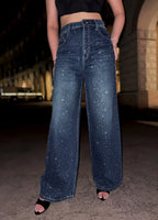 Moonlit Rhinestone Denim