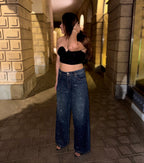 Moonlit Rhinestone Denim