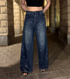 Moonlit Rhinestone Denim