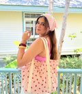 Blush Shell Crochet Bandana