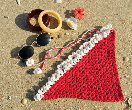 Boho Berry Crochet Bandana