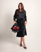 Sequin Midi Skirt