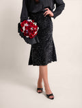 Sequin Midi Skirt