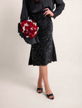 Sequin Midi Skirt
