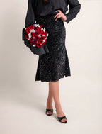 Sequin Midi Skirt