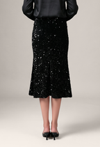 Sequin Midi Skirt