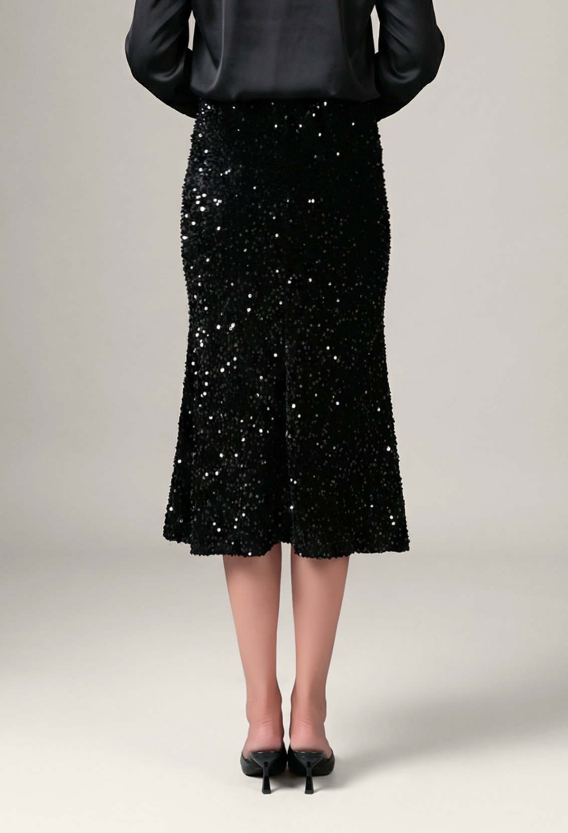 Sequin Midi Skirt